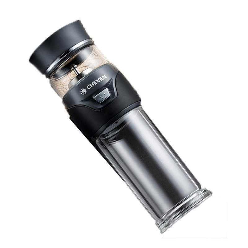 起凡茶水分离泡茶杯 双层透明玻璃杯男便携过滤创意旅行喝水杯子