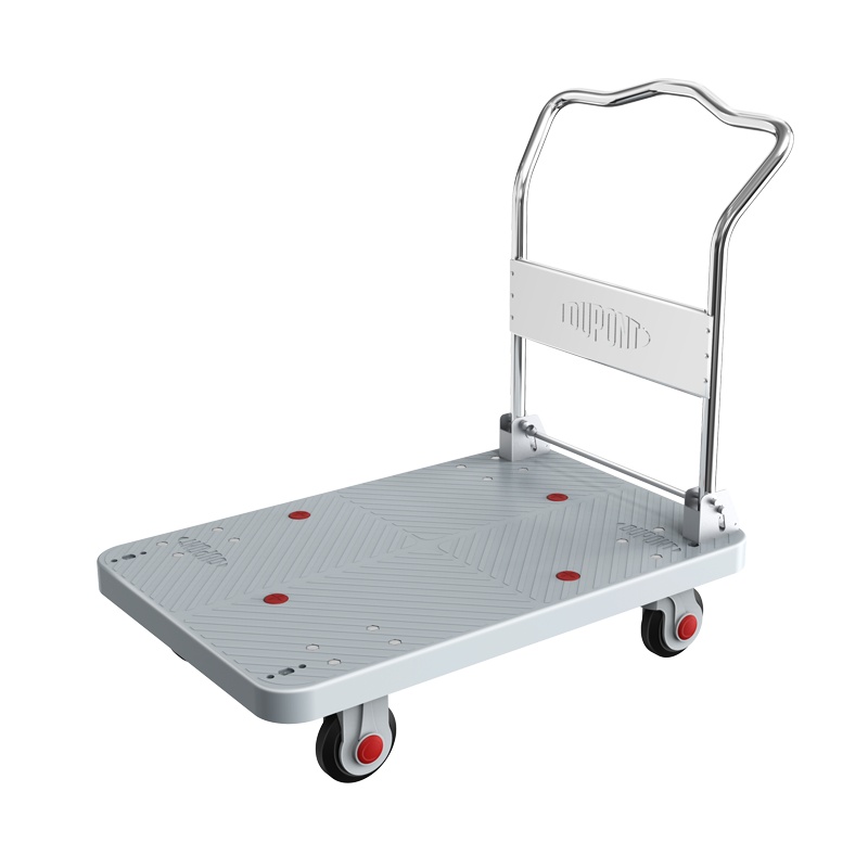 DuPont杜邦世界500强218年历平板车小推车手推车折叠拉货车钢板车手拉车搬运车静音款60*90承重约600斤