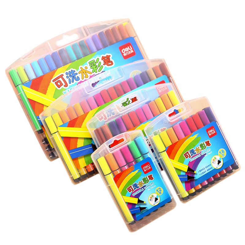 得力70658 24色水彩笔J(盒)得力70658