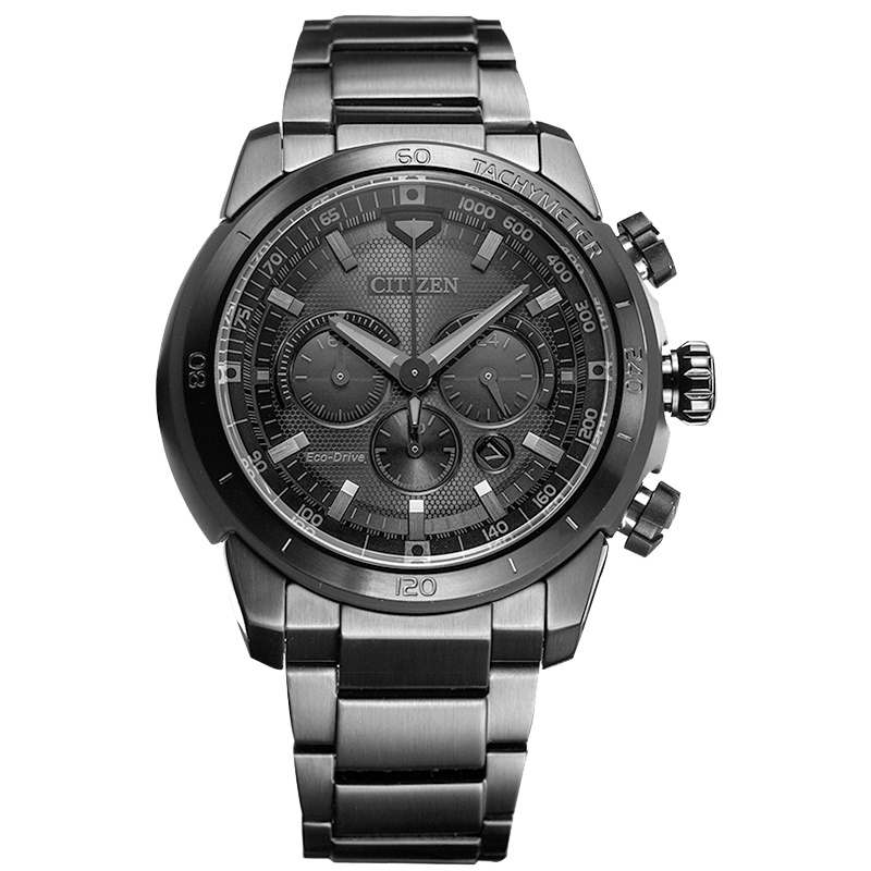 西铁城（CITIZEN）光动能不锈钢覆BIP表带男手表CA4184-81E