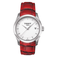 天梭(TISSOT) 库图系列 瑞士正品石英情侣表 带日历 商务休闲 时尚简约 女士对表