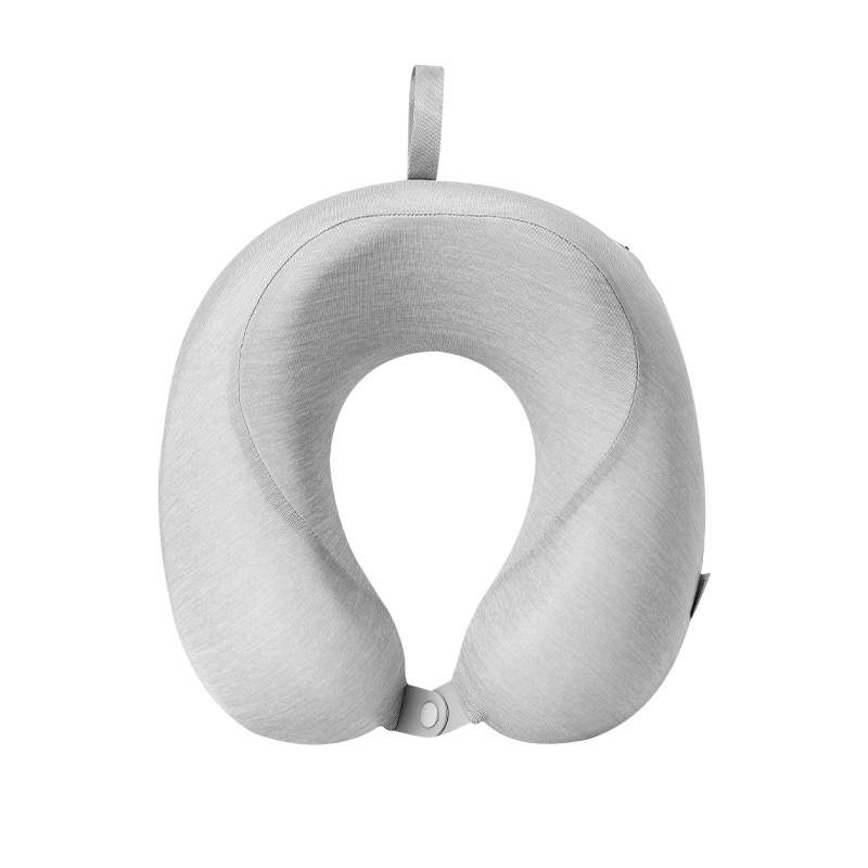 名创优品(miniso) 抗菌凉感系列可依靠颈枕(灰色) 创意玩偶