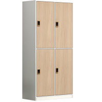 鑫金虎 办公家具感应锁四门更衣柜木质浴室柜健身衣柜储物柜员工柜寄存包柜鞋柜
