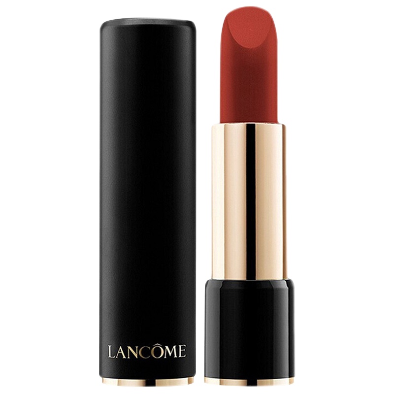 兰蔻(LANCOME)口红全新菁纯柔雾哑光唇膏口红3.4g 196#朱砂橘浓郁显色