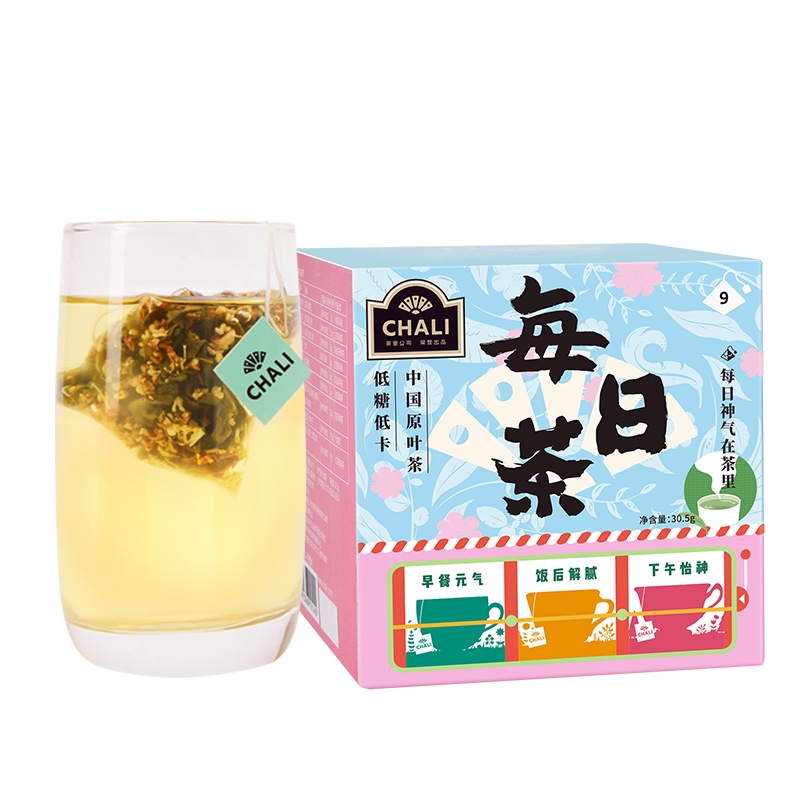 茶里(ChaLi)茶叶 花草茶每日茶九小盒31g花茶组合袋泡茶玫瑰红茶桂花茉莉花茶 9种口味组合茶包花茶