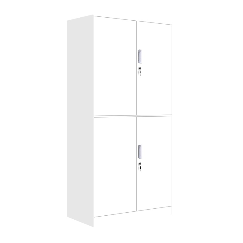 [红心家居]文件柜 通双节铁皮柜 办公柜资料柜档案柜四铁门柜