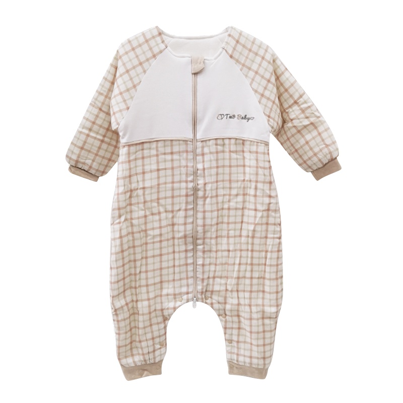 俩个宝宝 婴儿睡袋 春夏款纱布宝宝分腿式睡袋 空调儿童防踢被