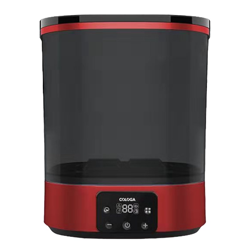 COLOGA创乐嘉果蔬清洗机果蔬机家用洗菜机食材净化机洗肉鱼非臭氧全自动多功能分解农残解毒机酒红色双桶组合