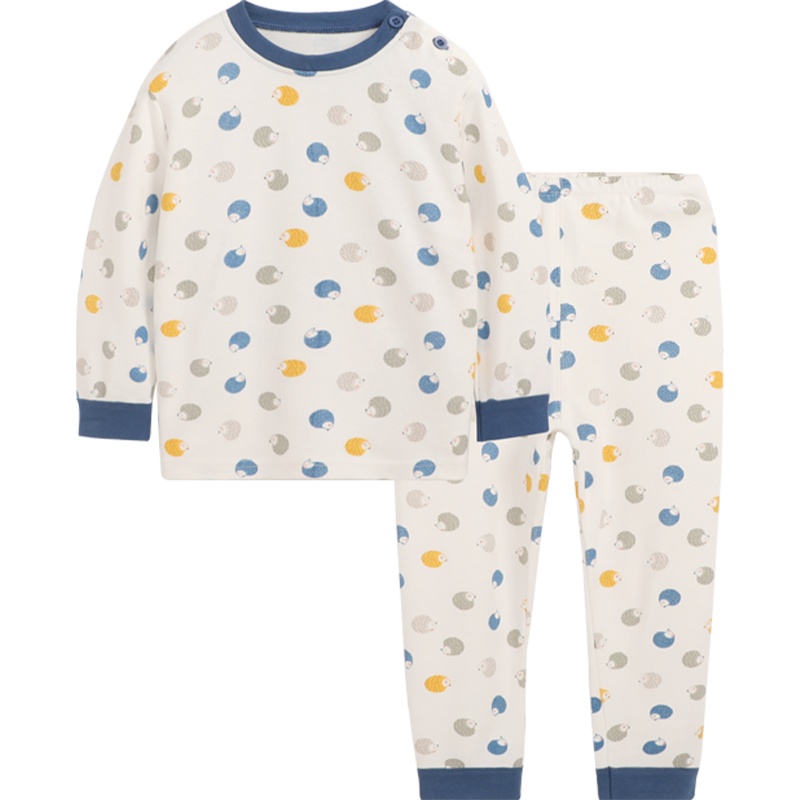 猫人儿童男女童棉毛睡衣春秋保暖衣宝宝婴儿纯棉秋衣秋裤内衣套装