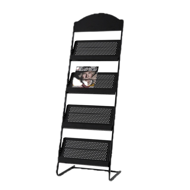 新品报刊架书刊架宣传架杂志架展示架展架报纸收纳架资料架子落地 金属巧妈妈