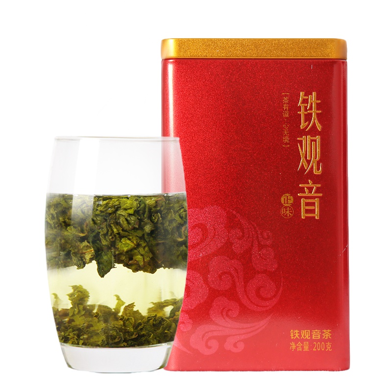 天方茶叶铁观音乌龙茶200g听装 清香型铁观音