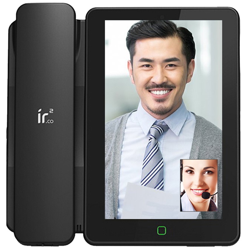 铱方Z7618黑色 安卓多媒体智能可视电话机 网络 视频 录音电话机座机 办公家用黑名单电话 IP电话