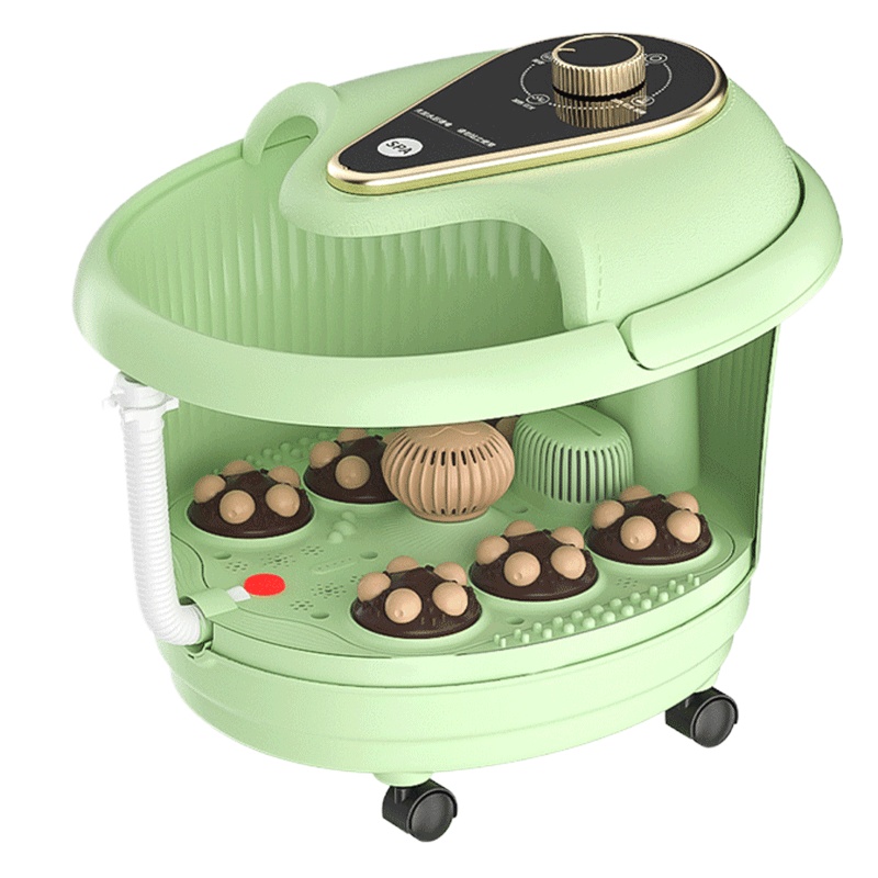 HYUNDAI足浴盆全自动加热泡脚盆恒温加热家用自动太极按摩泡脚桶 XD-1908C