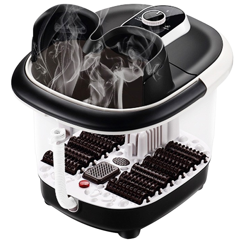 安尚足浴盆脚动按摩足浴器自动加热十二大滚轮红光照射非电动按摩泡脚盆深桶旋扭开关方便操作老年人洗脚桶熏蒸泡自动恒温足疗神器