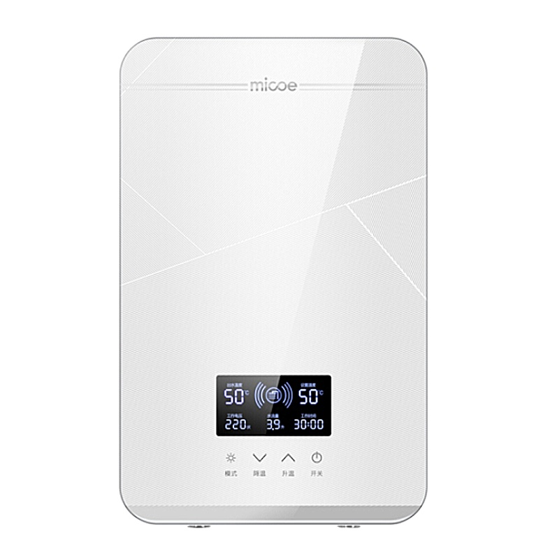 四季沐歌(MICOE)DSK-H85-M08即热式电热水器智能恒温即开即热快速热直热变频洗澡淋浴家用 8500W皑雪白