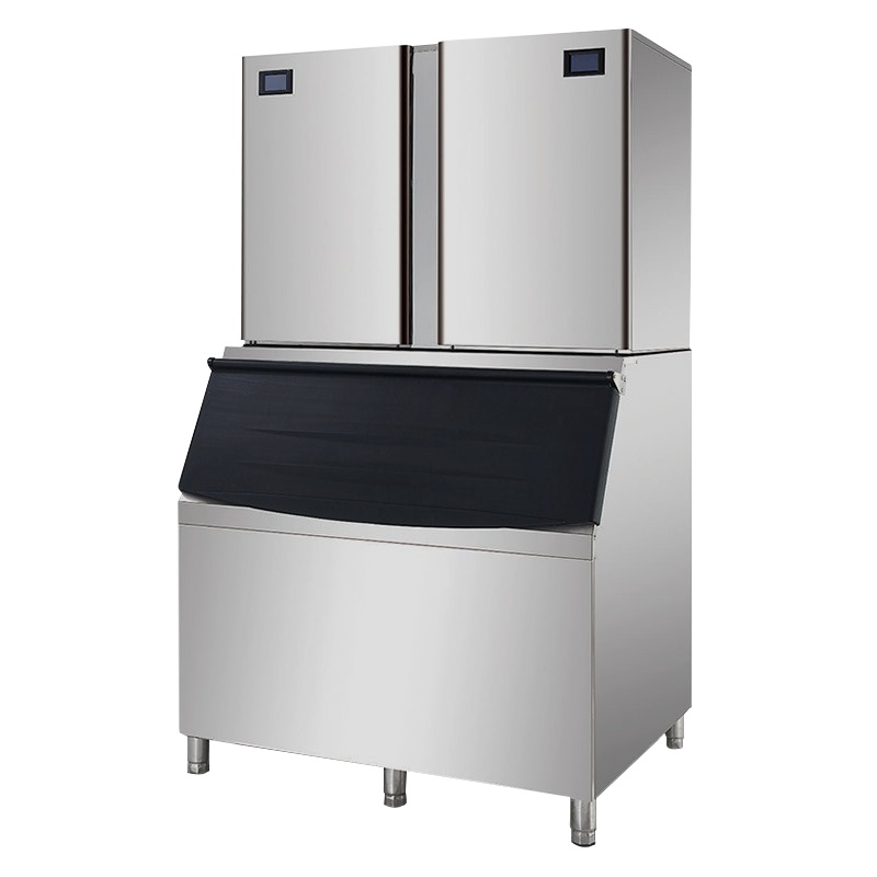 猛世制冰机商用大容量 奶茶店设备ktv大型小型冰粒方冰机全自动吧台冰块制冰器 72冰格