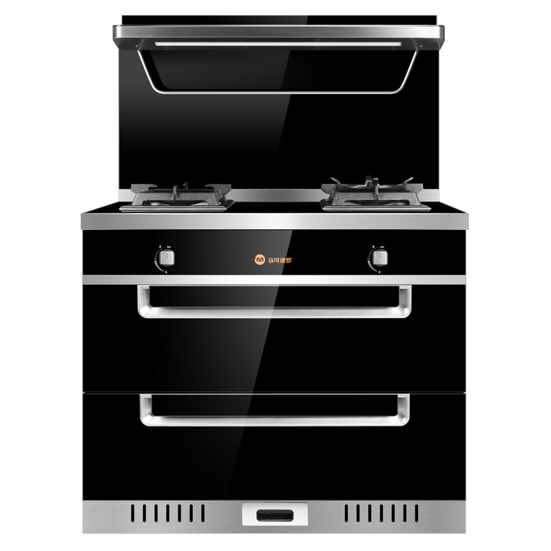 马可波罗 集成灶 一级能效4.5KW猛火双灶顶部智能加热紫外线消毒18m³免拆洗烟灶消一体机MKJ-63液化气