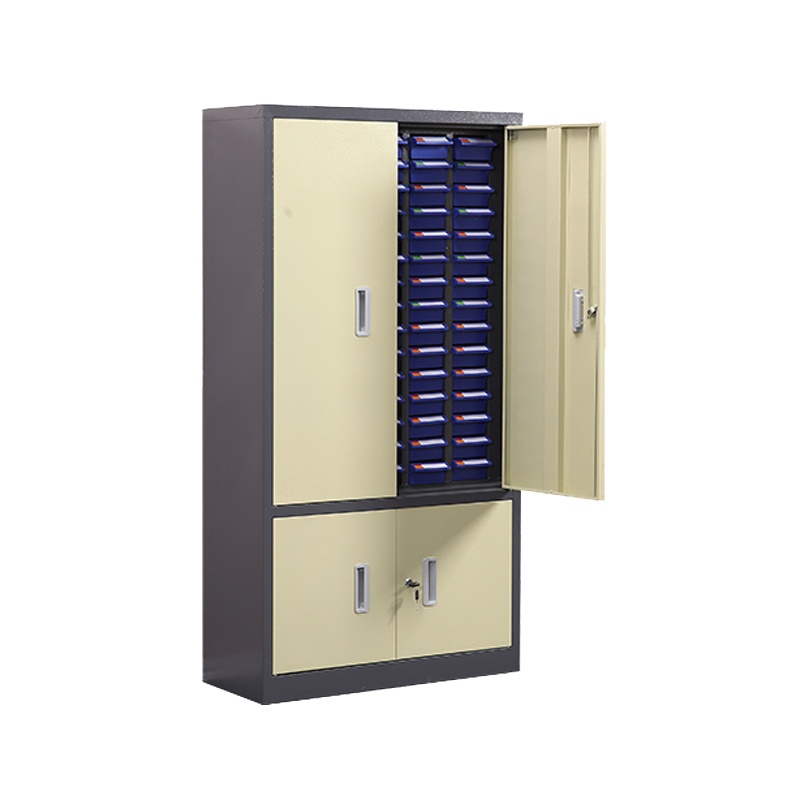 臻远零件柜抽屉式工具柜 75抽蓝色带门加工具柜小号