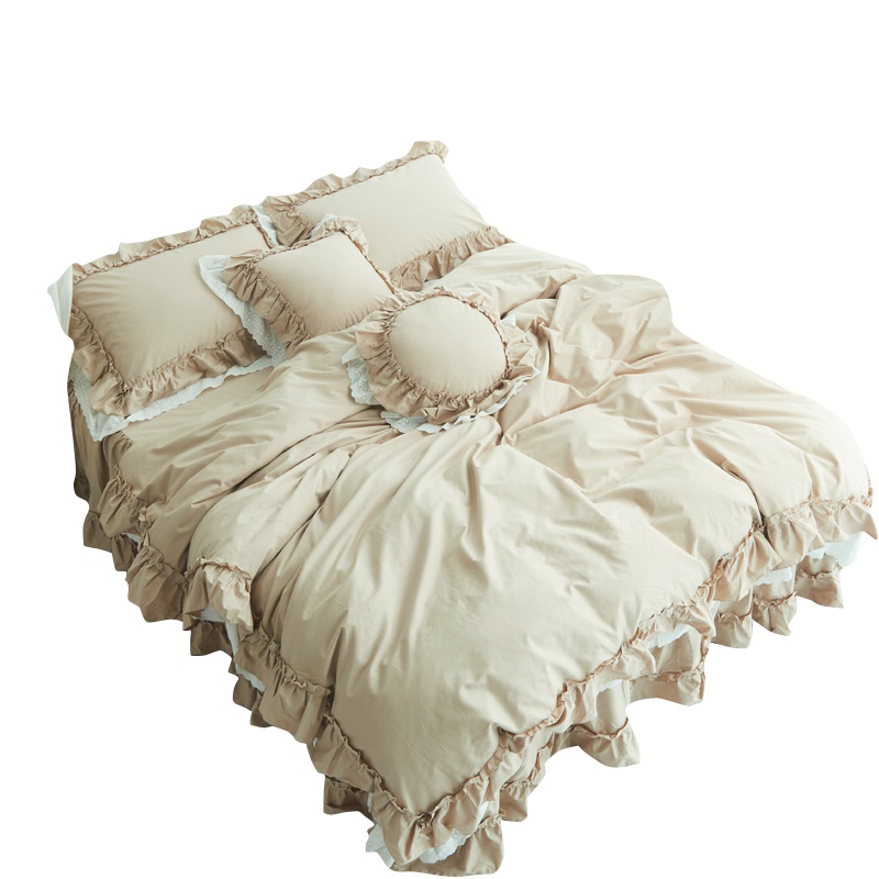 吉岳Giyou 纯棉斜纹纯棉款喷气 佛系少女 系列床品套装