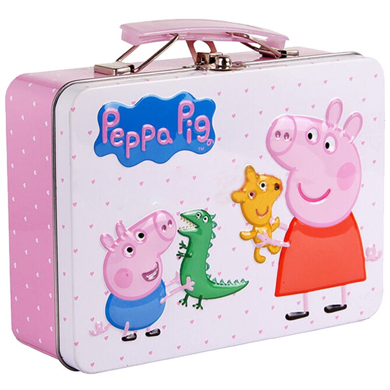 Peppa Pig 牛奶曲奇饼干 两小无猜小提箱版120g 白粉盒 母婴辅食 休闲零食