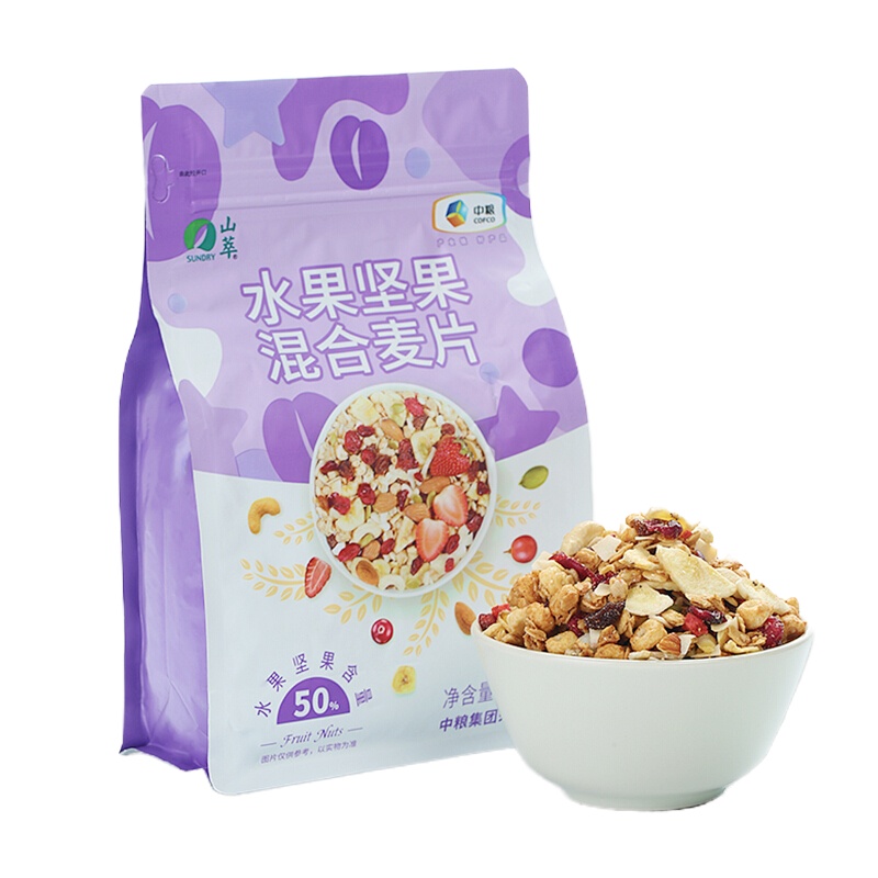 中粮山萃水果坚果果粒混合麦--片681g