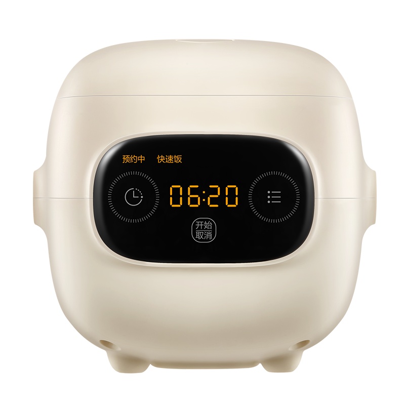 美的(Midea)电饭煲MB-FB12X1-306E家用1.2升迷你2-3人电饭锅煮饭锅焖香米饭蒸煮聚能黑晶不粘内胆