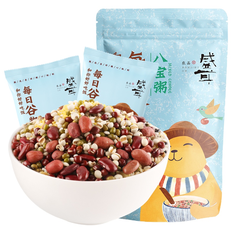 盛耳 八宝粥米50g*10袋 粥材料粥包袋装小包装五谷杂粮粗粮组合早餐粥