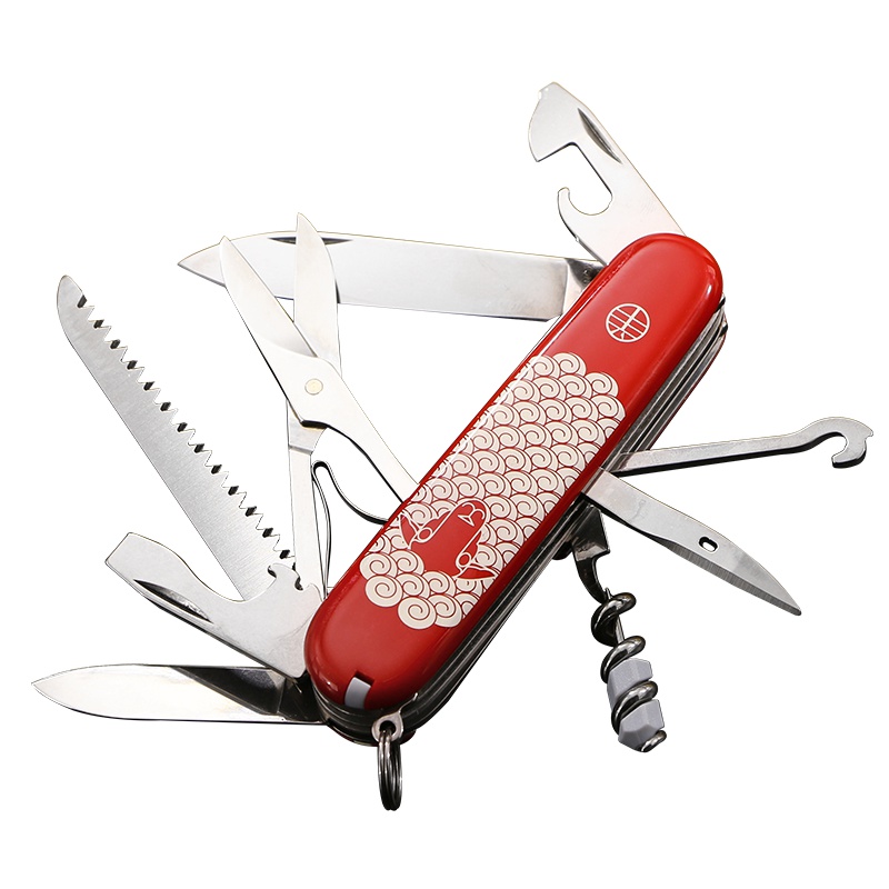 维氏瑞士军刀 生肖羊年刀1.3713-X4限量礼盒 多功能户外折叠刀具