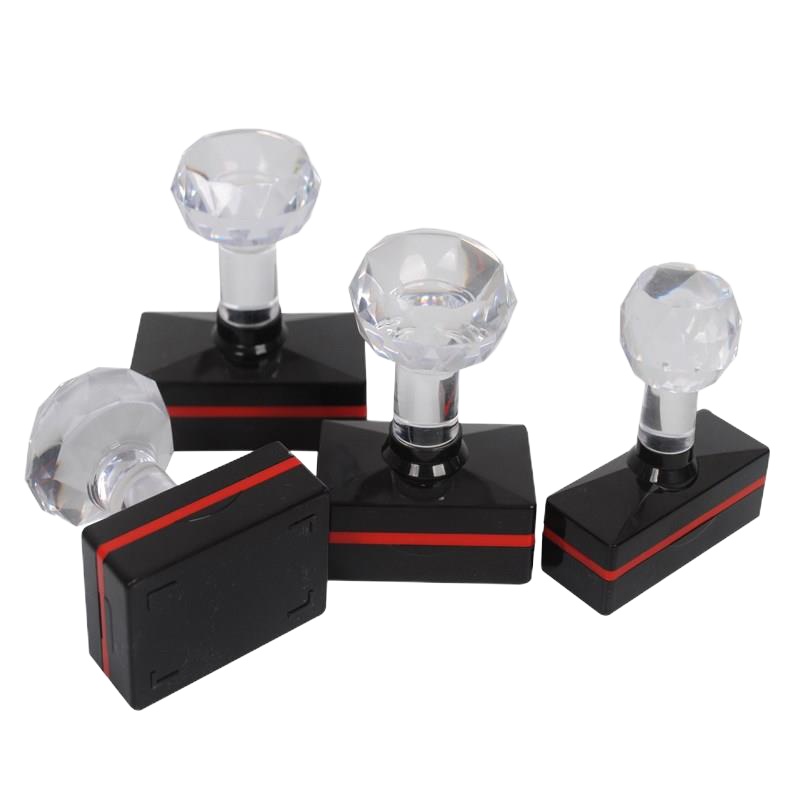 企业定制 光敏印章万次章 免封边长方形印章 20*50mm款