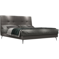 创世人 意式皮床 现代简约北欧意式轻奢婚床主卧室双人时尚皮艺床1.5米