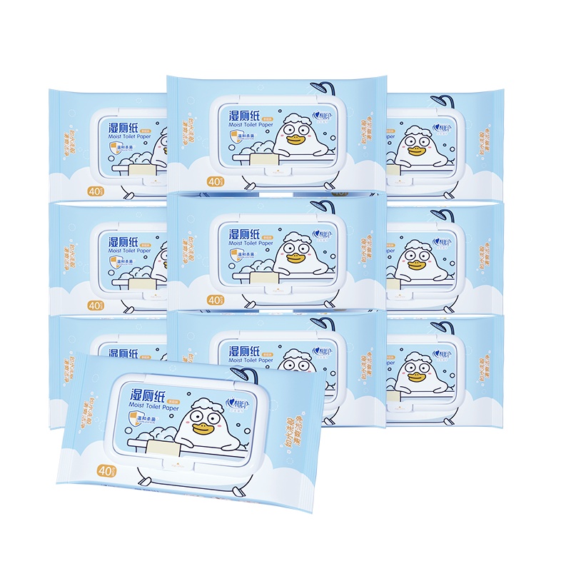 心相印湿厕纸私处清洁卫生成人湿纸巾40片10包