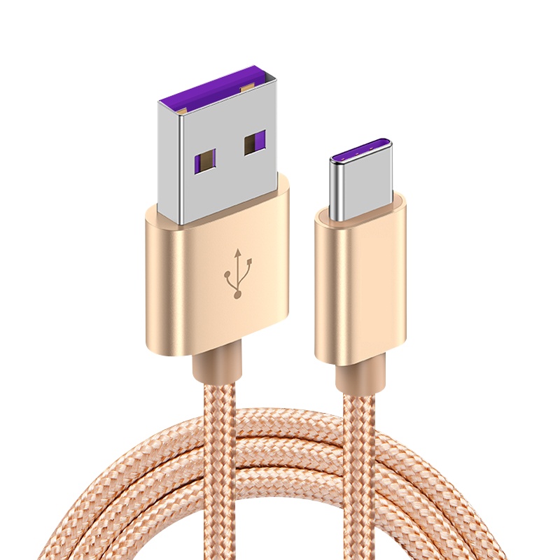 塔菲克(TAFIQ)type-c数据线适用华为p30p40mate荣耀type-c编织线3M极光银一条装