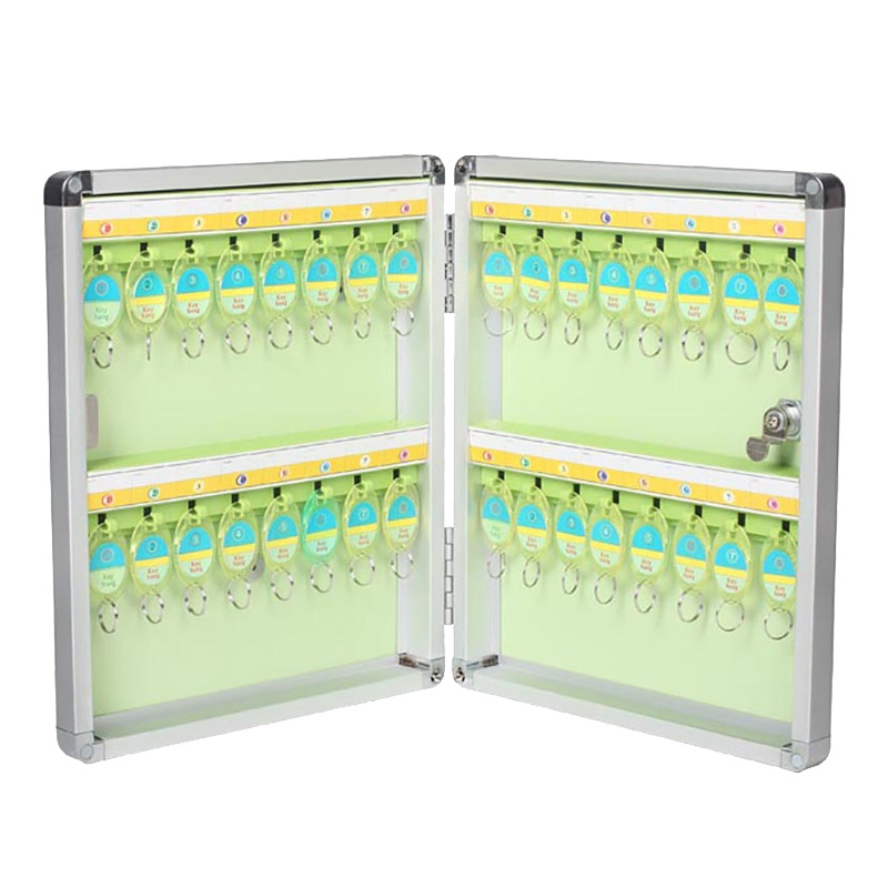 可得优(KW-triO)YS-32标志牌 32位钥匙箱 金属壁挂钥匙柜 物业仓库钥匙管理箱 磁性门锁 壁挂箱