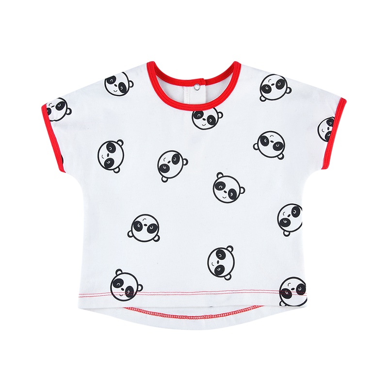 angeeb 宝贝心语 0-4岁宝宝漫漫竹林短袖T恤 夏季婴儿半袖上衣 两色可选