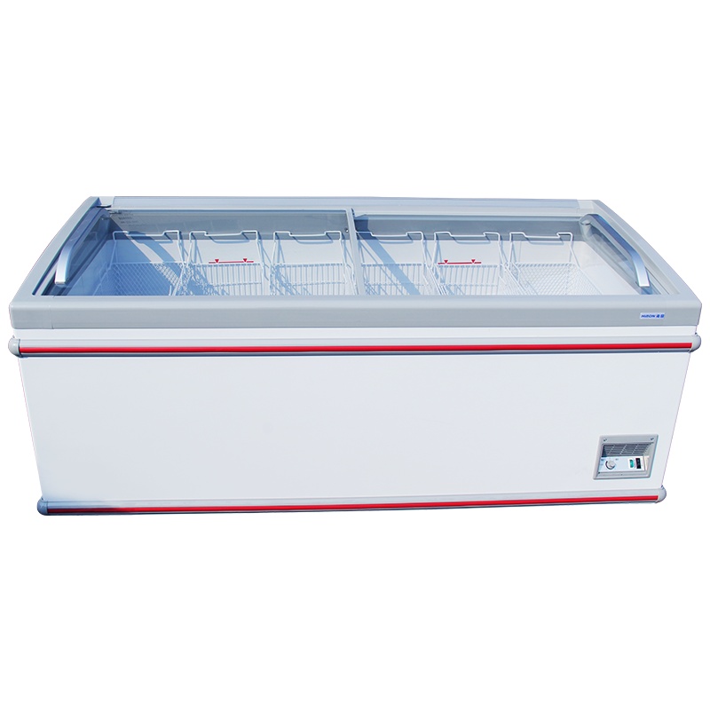 海容（hiron）700升卧式冰柜商用 玻璃展示冷冻冷柜雪糕柜 超市组合柜SD-700E（-23℃）