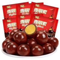 [满199减125元]欧贝拉麦丽素16小袋装黑巧克力散装饼干喜糖糖果零食小吃网红(代可可脂)