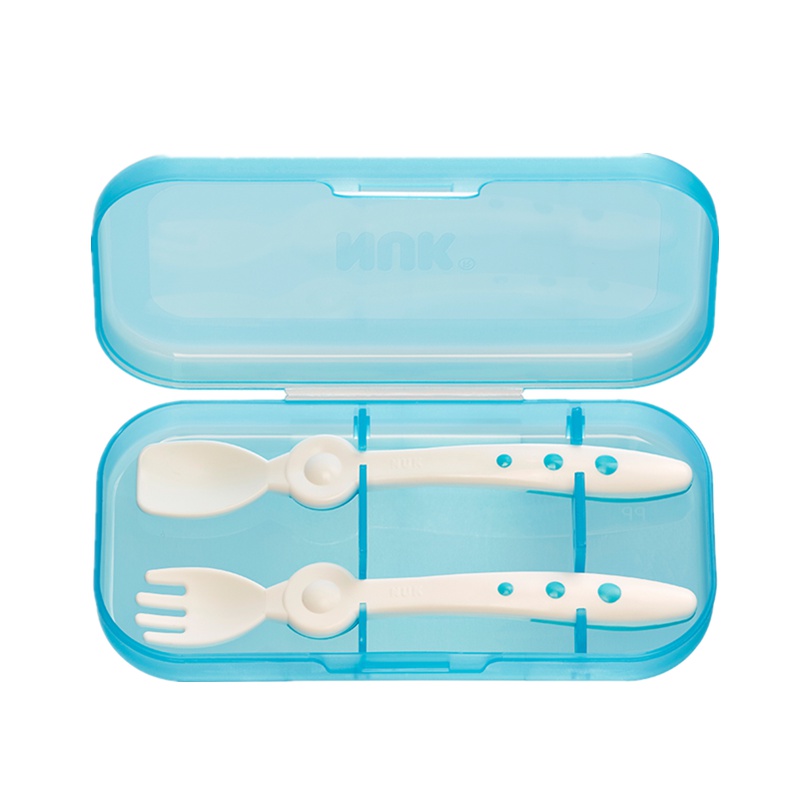 NUK便携式宝宝叉勺套装(颜色随机)