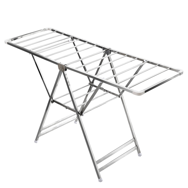 盼盼落地折叠晾衣架室内家用翼型移动简易晾衣杆阳台凉衣架晒衣架