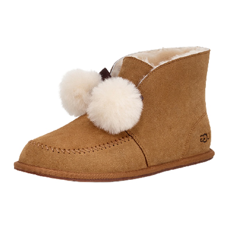 UGG秋冬女鞋短靴平底潮流凯琳毛茸时尚百搭保暖仙女雪地靴1110709