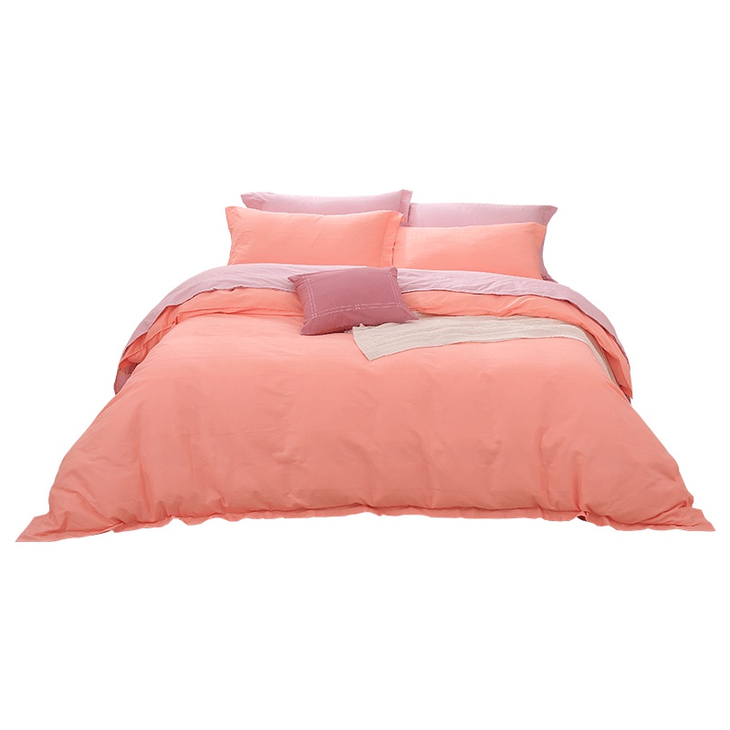 富安娜(FUANNA)家纺纯棉床上用品四件套全棉提花被套床单4件双人1.8m床品慢享