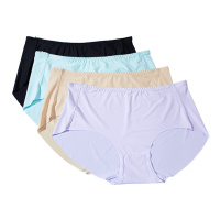 ENK 2条装夏季薄款冰丝中腰无痕一片式女士内裤