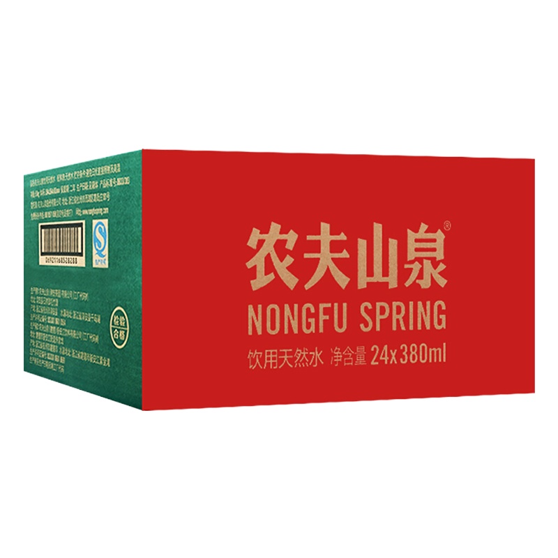 农夫山泉饮用天然水380ml*24瓶 整箱