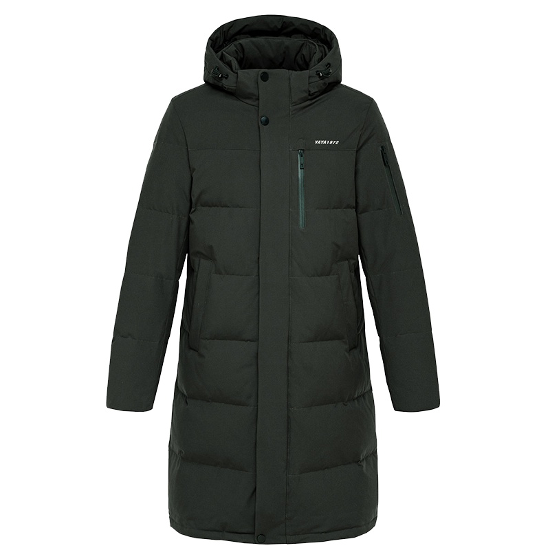 鸭鸭男装2019秋冬新款长羽绒服可脱卸帽外套户外运动系列A-521501