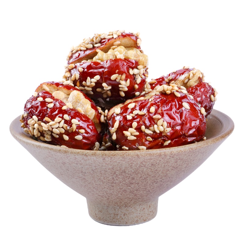 七啷果芝麻枣夹核桃400克/袋