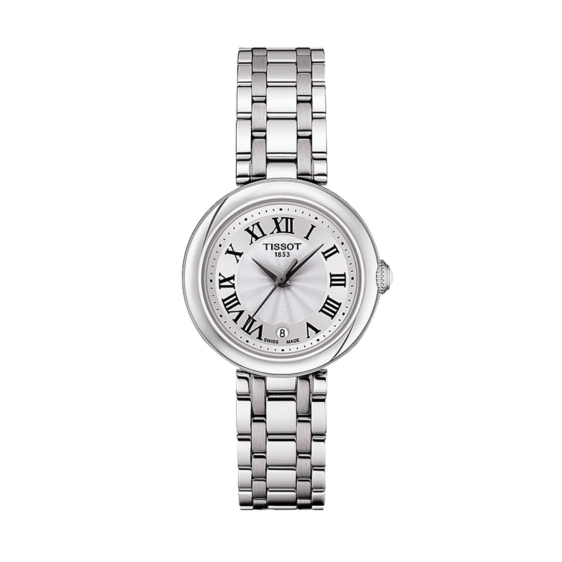 天梭(TISSOT)瑞士手表 复古优雅 嘉丽小美人系列钢带女士石英表T126.010.11.013.00