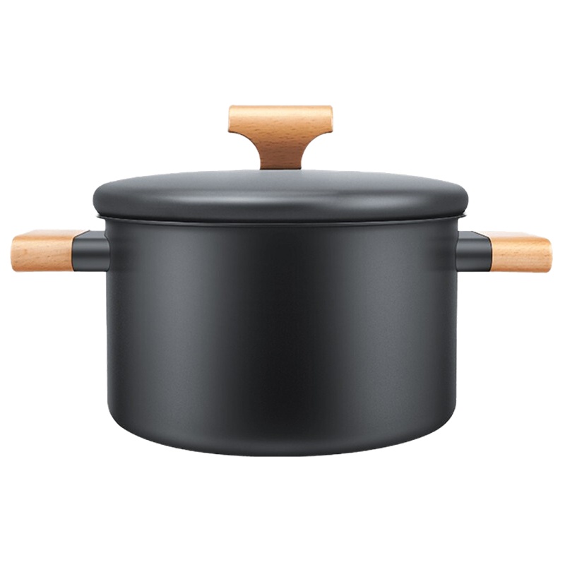 小米有品 圈厨CM-TC01无涂层精铁汤锅 不挑炉具 多用型铁锅 黑色 30cm