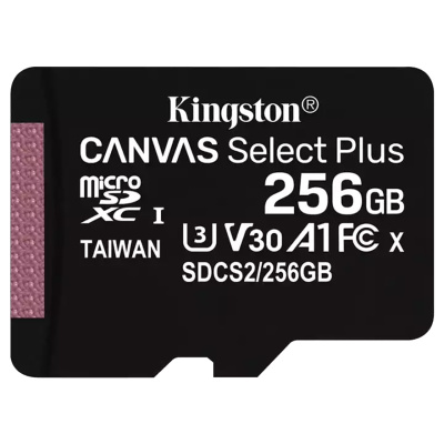 金士顿(Kingston)256GB 新款TF卡 读100MB/s 高速CLASS 10手机内存存储卡