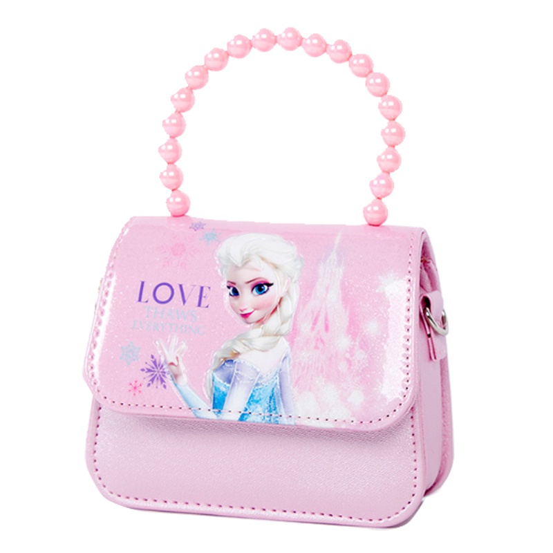 迪士尼冰雪奇缘公主宝宝包包斜挎手提儿童配饰小包女童包时尚手拎包