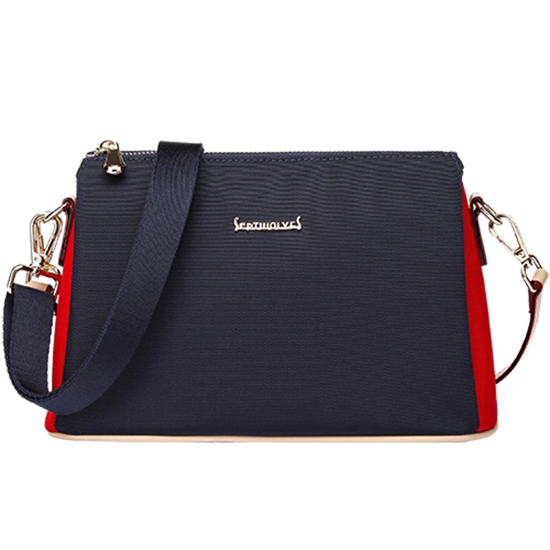 七匹狼女士斜挎包单肩包双肩带轻巧百搭多内格能装时尚女包