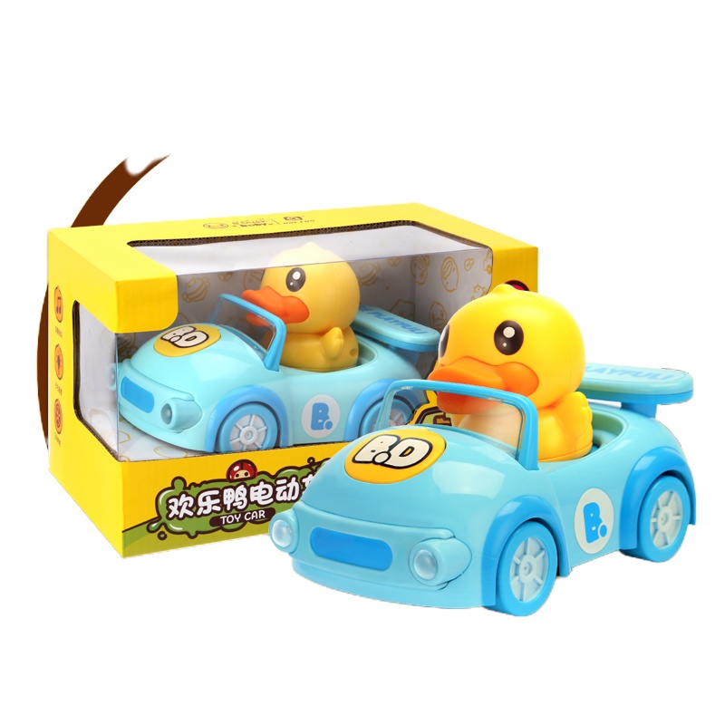 B.Duck小黄鸭UNI-FUN宝宝玩具车1岁6个月婴儿9电动引导学爬行神器